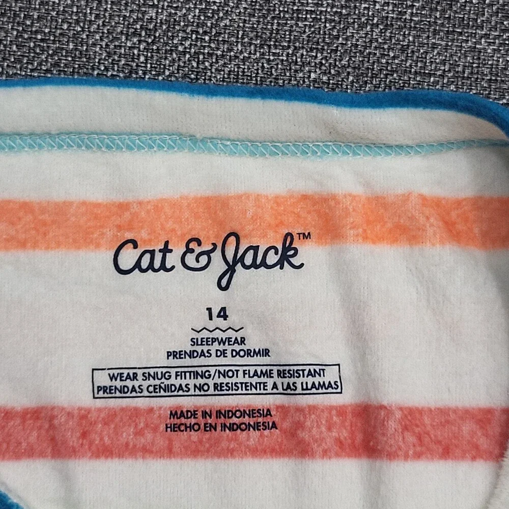 Boys Girls 2pc Long Sleeve Snuggly Soft Snug Fit Pajama Set - Cat & Jack Size